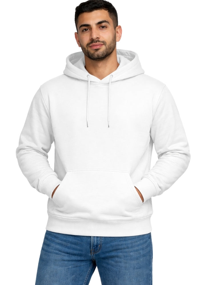 white plain hoodie