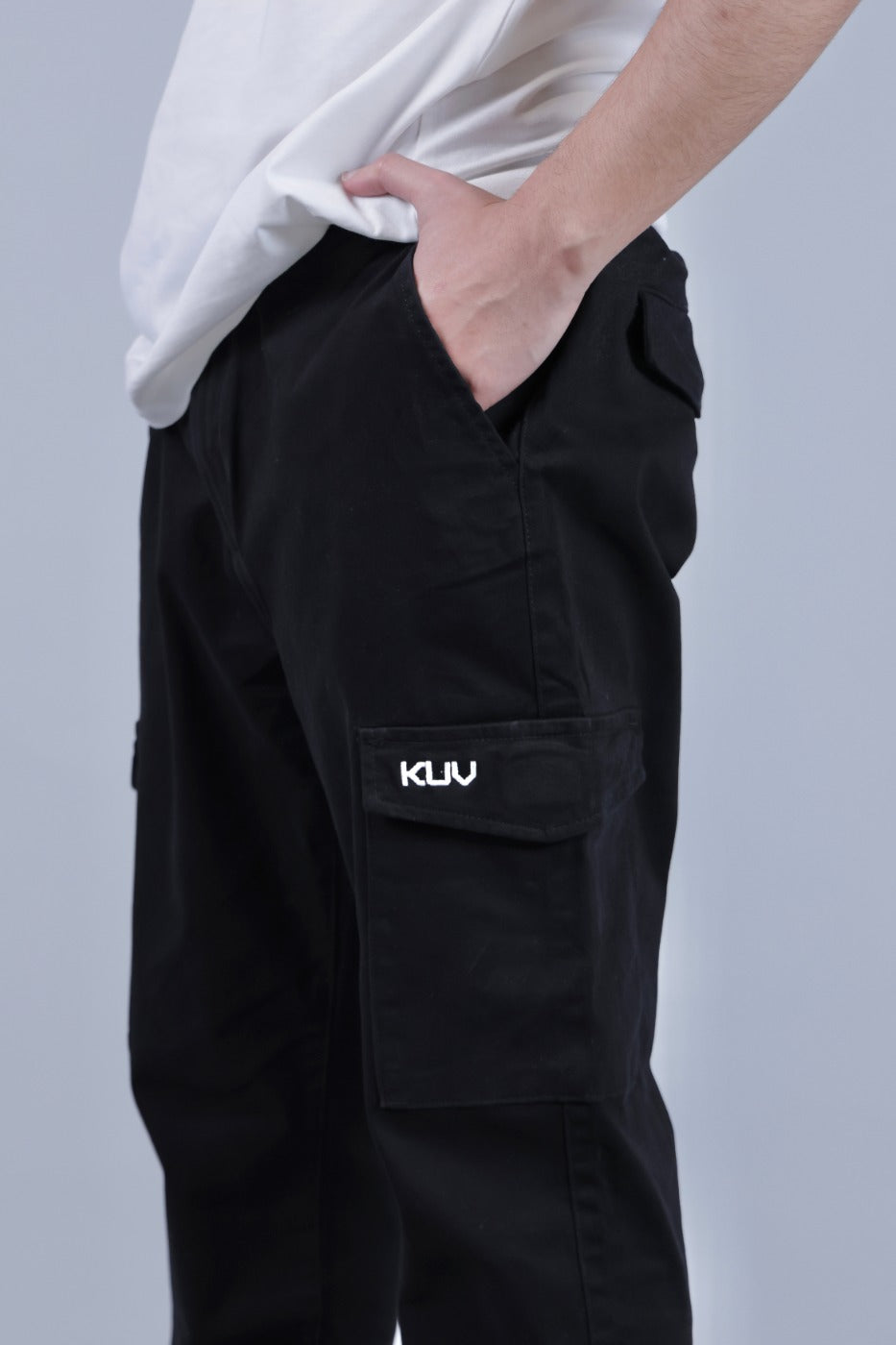 black cargo pants