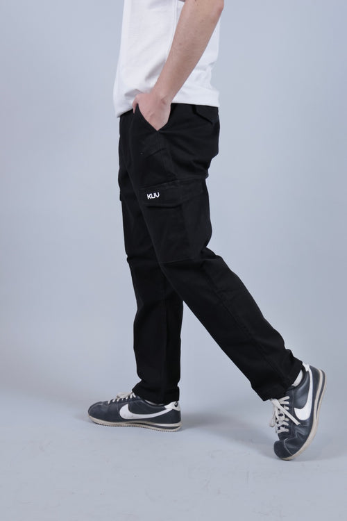 black cargo pants