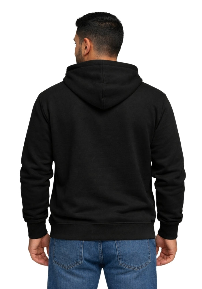plain black hoodie