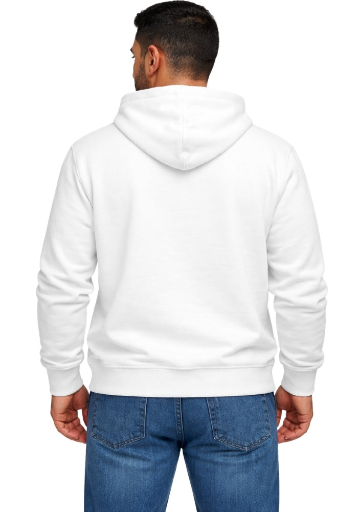 white plain hoodie