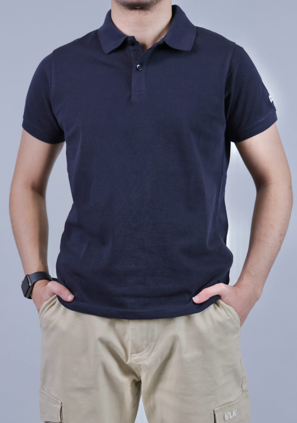 navy blue polo tshirt