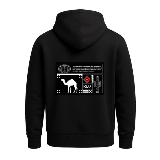 desert info card hoodie