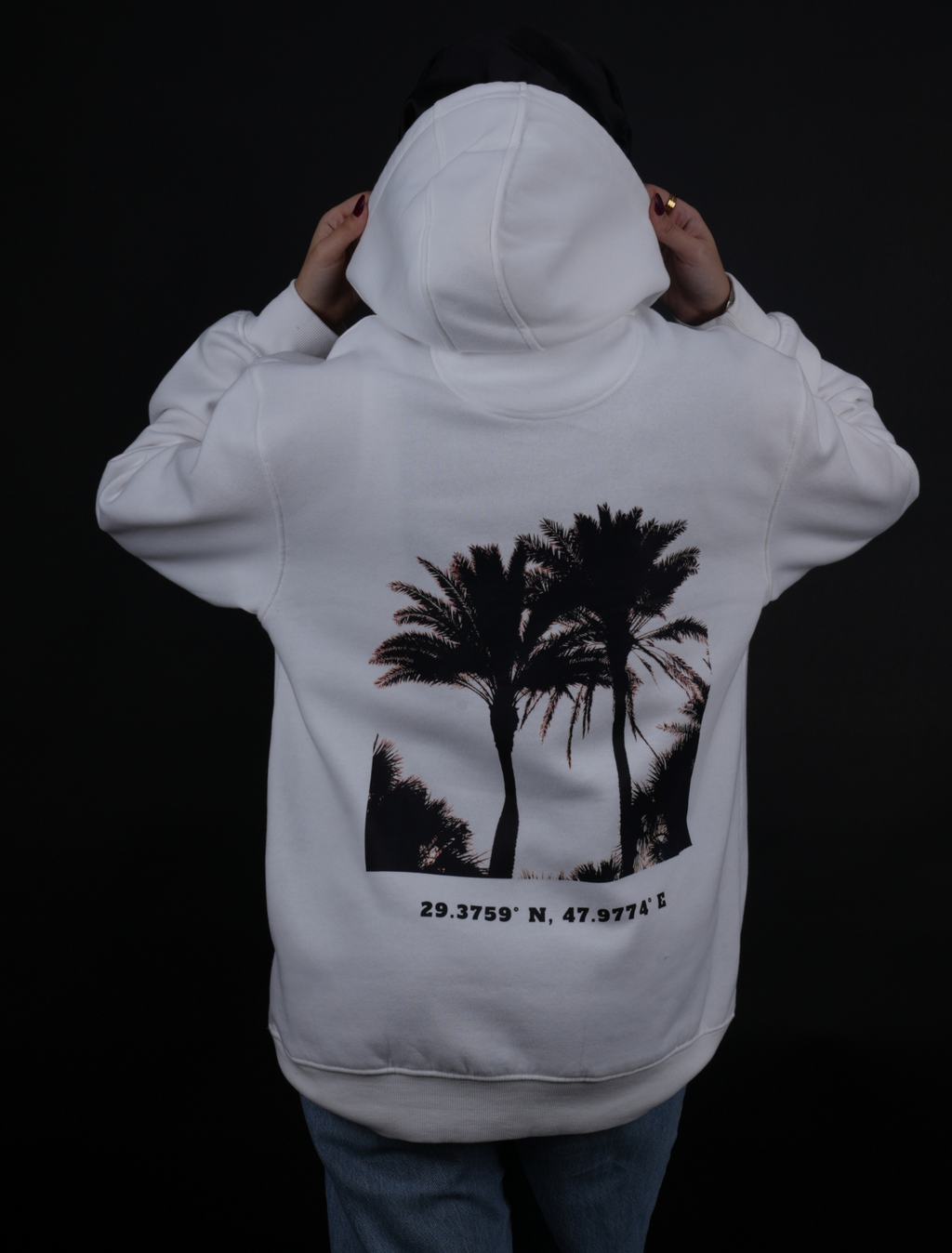 Coordinated Palm trees hoodie