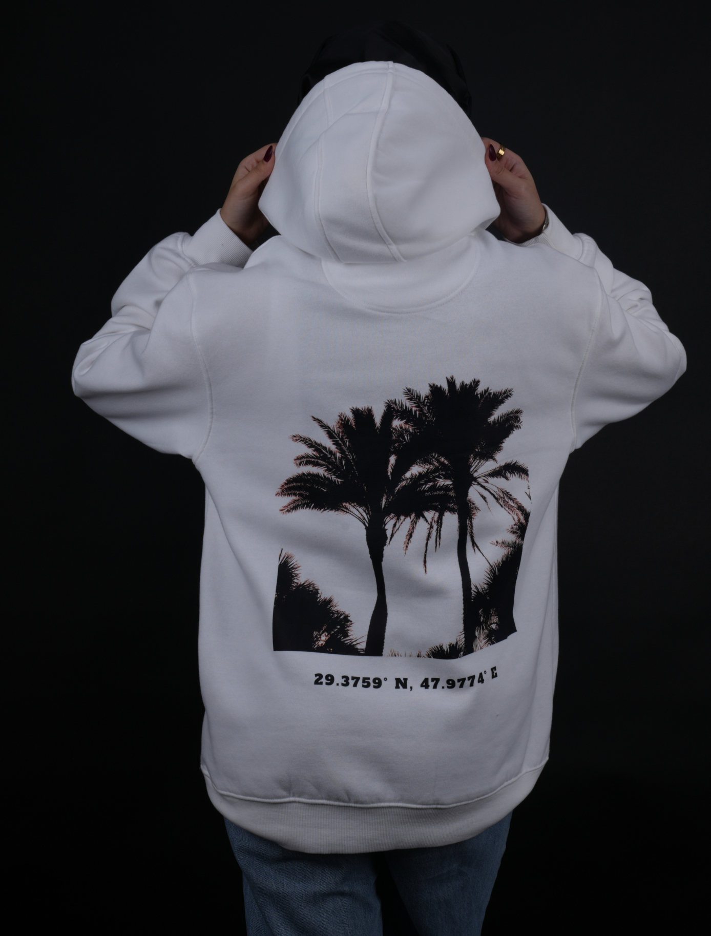 Coordinated Palm trees hoodie