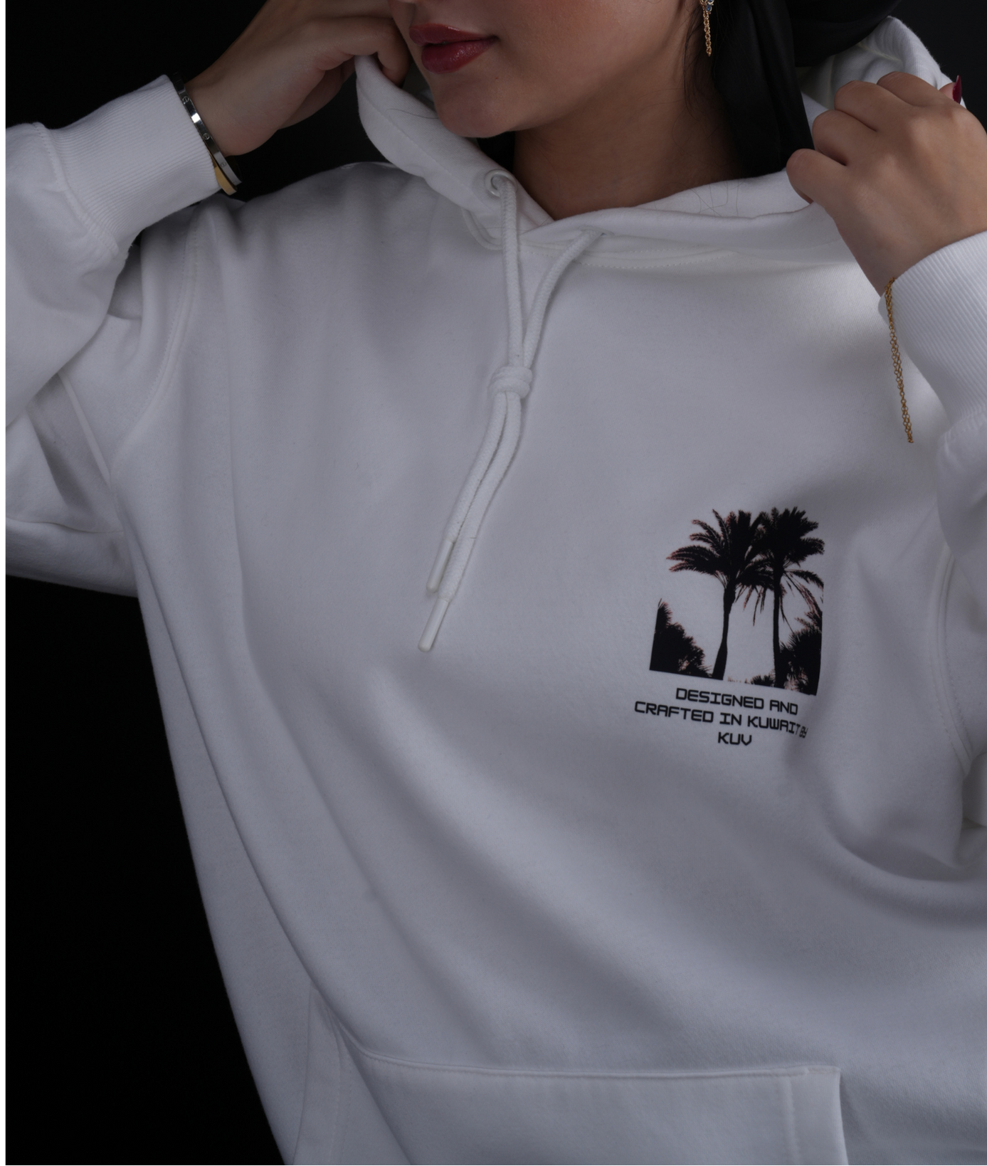 Coordinated Palm trees hoodie