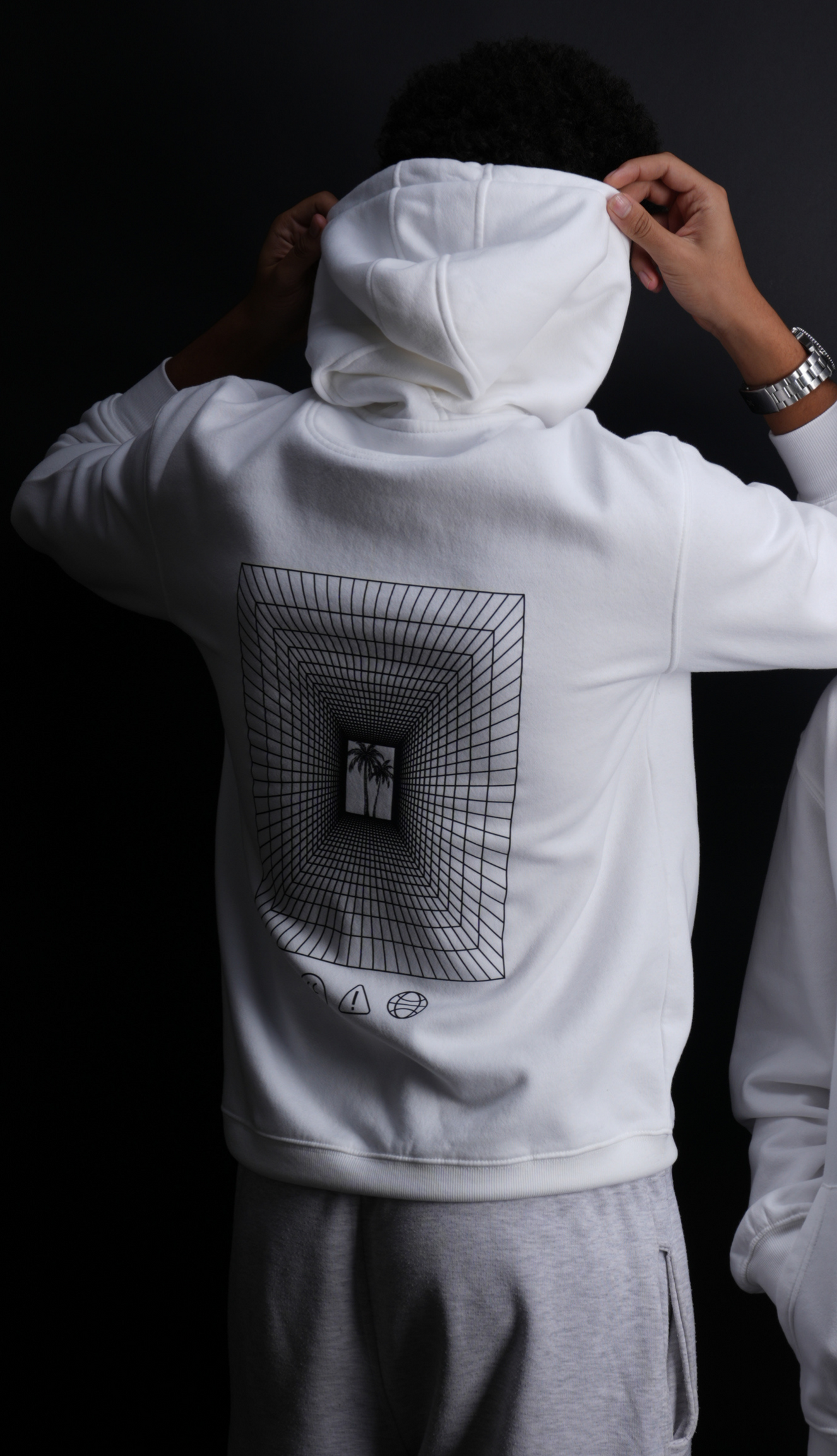 Interdimensional palm tree hoodie